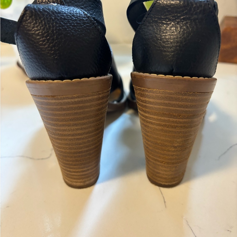 Madewell, Black Leather Heeled Sandals, 7 - Picture 4 of 9